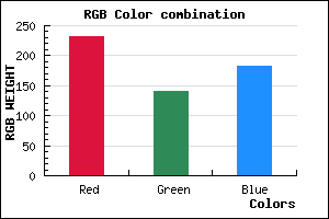 rgb background color #E78CB6 mixer