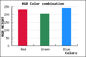 rgb background color #E7CCF0 mixer
