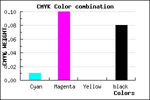 #E7D2EA color CMYK mixer
