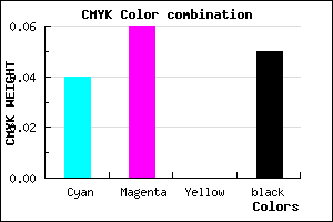 #E7E3F1 color CMYK mixer
