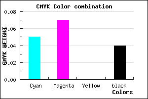 #E7E4F4 color CMYK mixer