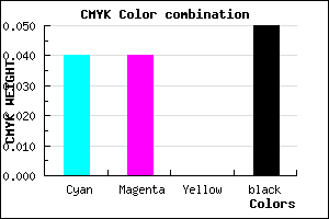 #E7E7F1 color CMYK mixer