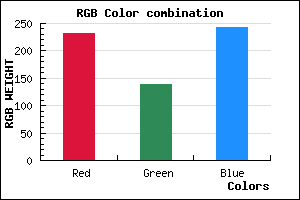 rgb background color #E88BF2 mixer