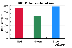 rgb background color #E8ABF3 mixer