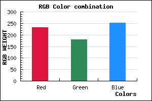 rgb background color #E8B3FB mixer