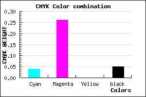 #E8B4F2 color CMYK mixer