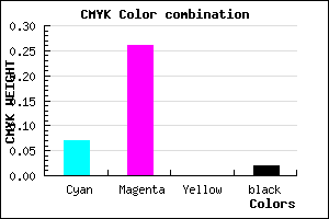 #E8B8FA color CMYK mixer