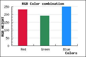 rgb background color #E8C0FA mixer