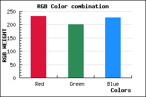 rgb background color #E8C8E3 mixer