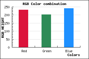 rgb background color #E8CBF1 mixer