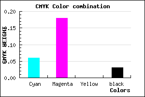 #E8CBF7 color CMYK mixer