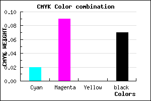 #E8D6EC color CMYK mixer