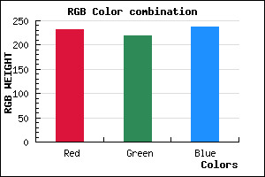 rgb background color #E8DBED mixer