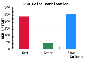 rgb background color #E828FC mixer