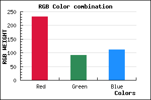 rgb background color #E85B6F mixer