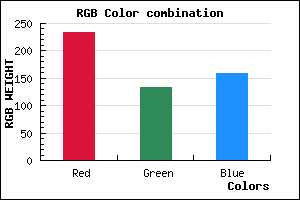 rgb background color #E9859F mixer