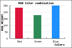 rgb background color #E9B1FA mixer