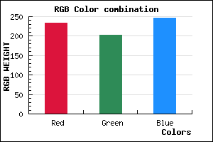 rgb background color #E9CBF7 mixer
