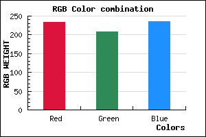rgb background color #E9D0EC mixer