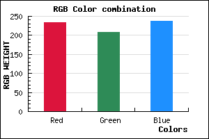 rgb background color #E9D0ED mixer