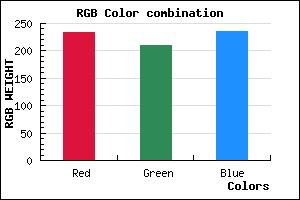 rgb background color #E9D1EB mixer