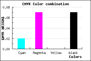 #E9DEEE color CMYK mixer