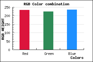 rgb background color #E9E0EC mixer