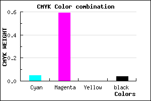 #EA65F6 color CMYK mixer