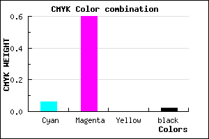 #EA65FA color CMYK mixer