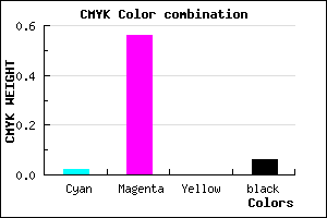 #EA6AEF color CMYK mixer