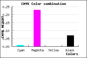 #EAB6EC color CMYK mixer