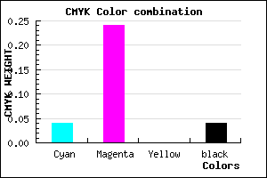 #EAB9F5 color CMYK mixer