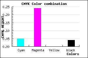 #EABAF6 color CMYK mixer