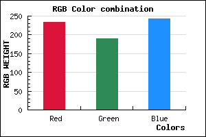 rgb background color #EABEF2 mixer