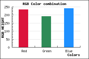 rgb background color #EAC0F0 mixer
