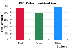 rgb background color #EAC3F1 mixer