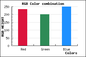 rgb background color #EAC8FA mixer