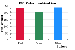 rgb background color #EACEEE mixer