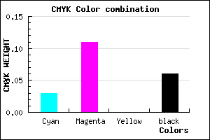 #EAD6F0 color CMYK mixer