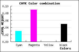 #EADBF1 color CMYK mixer