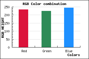 rgb background color #EAE0F4 mixer