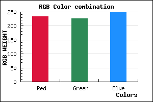 rgb background color #EAE3F9 mixer