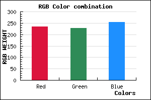 rgb background color #EAE3FF mixer