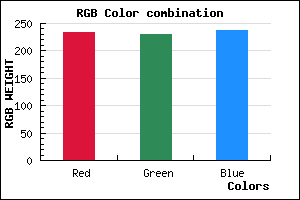 rgb background color #EAE6EE mixer