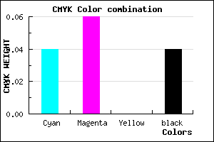 #EAE6F4 color CMYK mixer