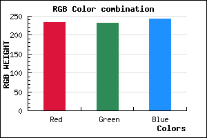 rgb background color #EAE7F3 mixer