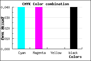 #EAEAF4 color CMYK mixer