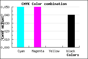 #EAEAF6 color CMYK mixer