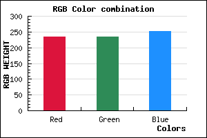 rgb background color #EAEAFB mixer