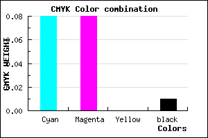 #EAEAFD color CMYK mixer